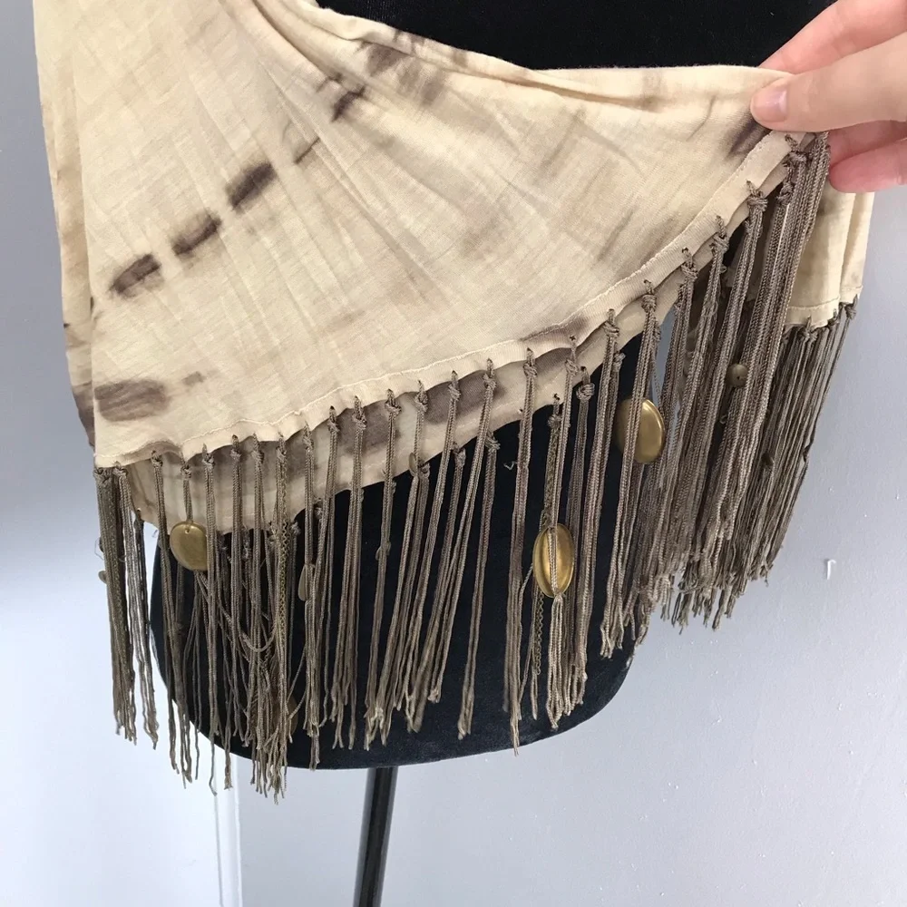 Tolani Tie Dye Scarf Fringe